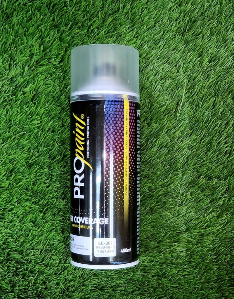 POTE DE PINTURA EN SPRAY-PRO PAINT- COLOR TRANSPARENTE