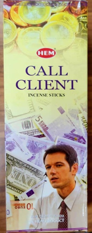 CAJA DE INCIENSO DE VARITA LLAMA CLIENTES HEM-28