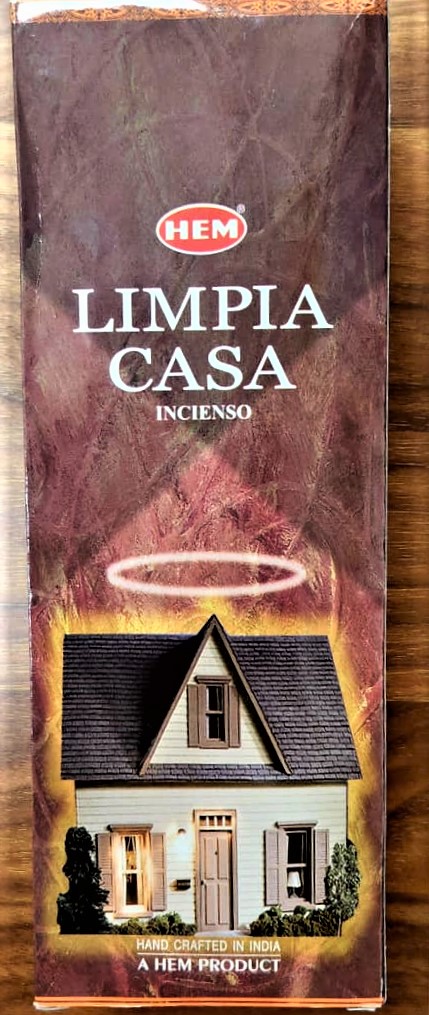 CAJA DE INCIENSO DE VARITA LIMPIA CASA HEM-32