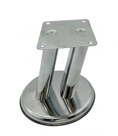 PATAS METÁLICAS PLATEADAS PARA MUEBLES, DE 100MM DE ALTURA, HW-818