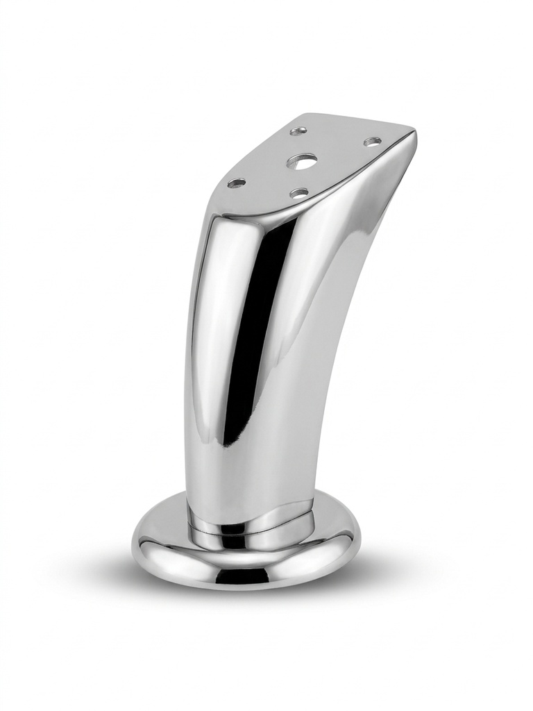 PATAS METÁLICAS CROMADAS PARA MUEBLES, DE 120MM DE ALTURA, HW-812-CHROME.120