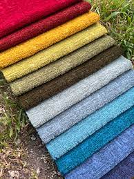TEJIDO CHENILLE PARA TAPICERÍA, 1.50M (60") DE ANCHO,  100% POLIÉSTER, LISO COLORES SURTIDOS.