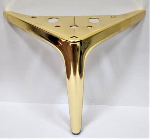PATA METALICA DE ANGULO TACON ORO (CAJA X 50U)