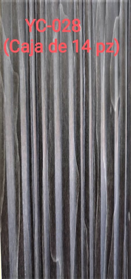 PANEL WPC (WOOD PLASTIC COMPOSITE) PARA REVESTIMIENTO DE PAREDES, MODELO No. 183-14# YC-028, DIMENSIONES 183MM X 14MM X 2900MM.