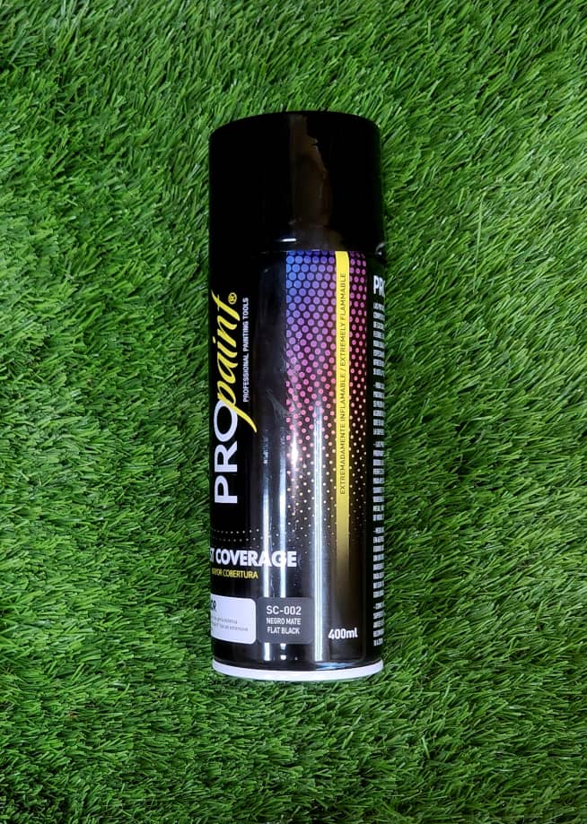 PINTURA EN AEROSOL (NEGRO MATE), MARCA PRO PAINT