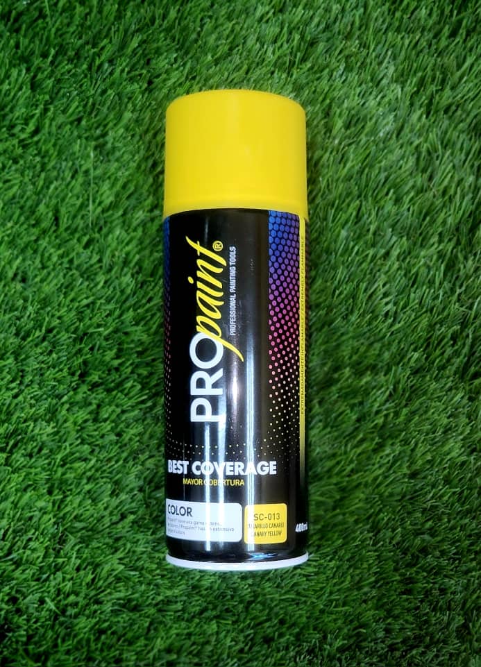 PINTURA EN AEROSOL (AMARILLO), MARCA PRO PAINT
