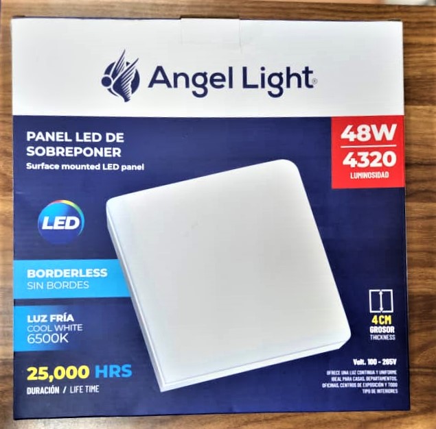 PANEL LED SOBRE PONER 48W(CUADRADO), MARCA ANGEL LIGHT