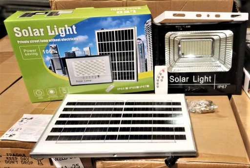 [JBP-300W] LÁMPARA SOLAR, MODELO: JBP-300W, 130 LEDS CON BATERÍA DE 4000MAH