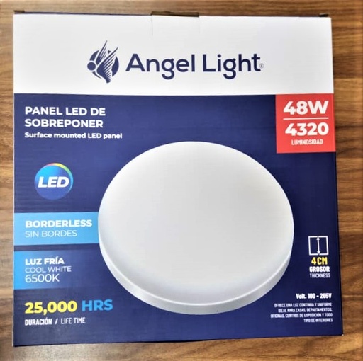 [AL-PB008R-48W] PANEL LED SOBRE PONER 48W(REDONDO), MARCA ANGEL LIGHT