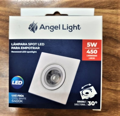 [DZ101S-5W] LAMPARA PANEL LED PARA EMPOTRAR 5W, MARCA ANGEL LIGHT