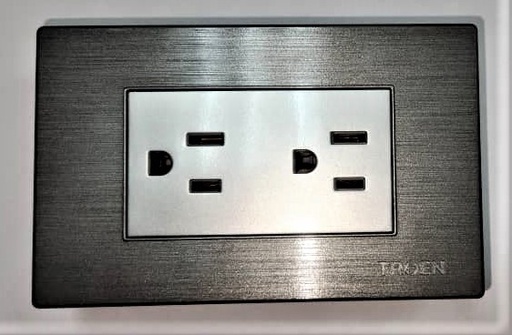 [A136-ETP-6C] TOMACORRIENTE DOBLE, MARCA TROEN
