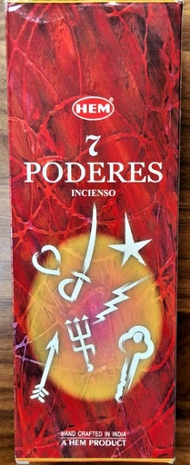[HEM-26] CAJA DE INCIENSO DE VARITA 7 PODERES HEM-26 