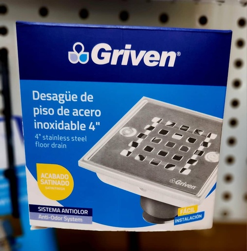 [A367-SD-10D] SET DE DESAGUE PARA PISO 4", MARCA GRIVEN