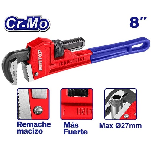 [EPWH0801] Llave para tubos (Pipe wrench). EPWH0801
