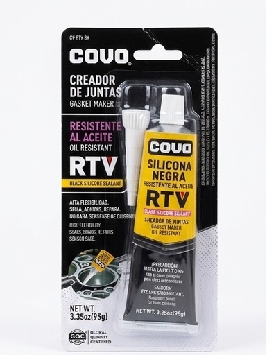 [CV-RTV-BK] SILICONA NEGRA RTV  ( ROOM TEMPERATURE VULCANIZING), MARCA COVO