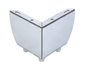 [HW-819-LINYIV] PATAS METÁLICAS PLATEADAS PARA MUEBLES, DIMENSIONES H55X110X0.9MM, HW-819