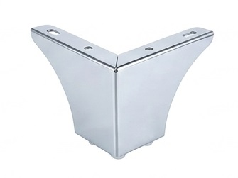 [HW-821-LINYIV] PATAS METÁLICAS PLATEADAS PARA MUEBLES, DIMENSIONES H75X110X0.9MM, HW-821