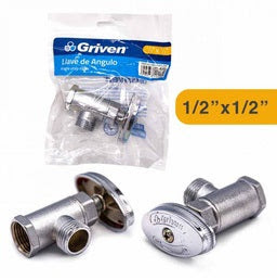 [GV-BAV-1-2A] LLAVE DE ANGULO 1/2" x 1/2", MARCA GRIVEN