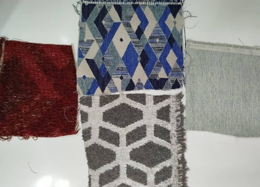 [LOT.01-E5290] LOTE 1 DE TEJIDOS VARIOS PARA TAPICERIA, 1.50M (60") DE ANCHO, 100% POLIESTER.