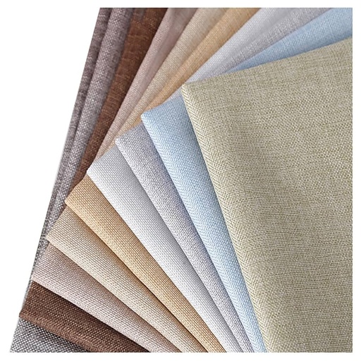 [TT0970] TEJIDO LINO PARA TAPICERÍA, 1.50M (60") DE  ANCHO, 100% POLIÉSTER, LISO COLORES SURTIDOS