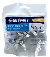 [8A145-SQ-002DP] VALVULA 1/2 x 3/8, MARCA GRIVEN