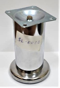 [E284-SL-002B] PATA RECTA PLATA DE 10 CM (CAJA X 120U)