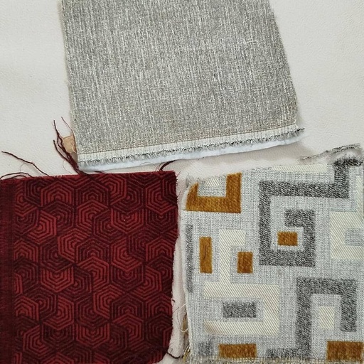 [LOT.04-E5290] LOTE 4 DE TEJIDOS VARIOS PARA TAPICERÍA, 1.50M (60") DE ANCHO, 100% POLIÉSTER.