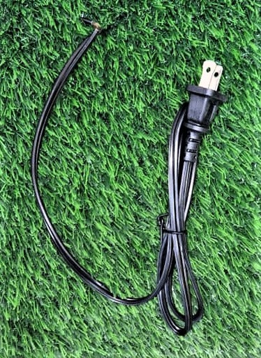 [E305-YX-P2-2100W] CABLE ELÉCTRICO NEGRO 18AWG, DE 1.00 M DE LONG. CON ENCHUFE, PARA EQUIPOS ELECTRODOMÉSTICOS DE HASTA 1200W