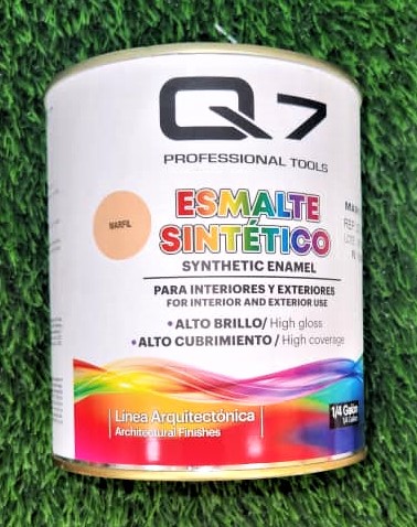 [Q7-208-1/4] POTE 1/4 DE GALON DE PINTURA MARFIL-Q7