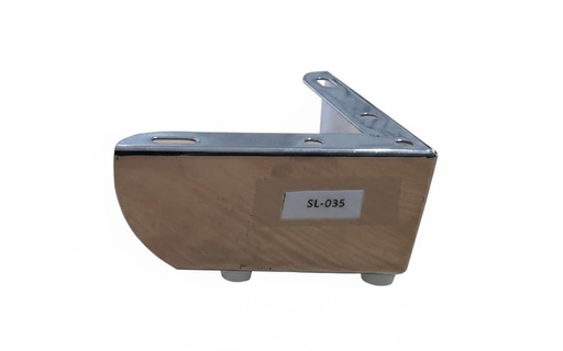 [E284-SL-035] PATA METALICA CROMADA DE ESQUINA DE 6CM DE ALTURA