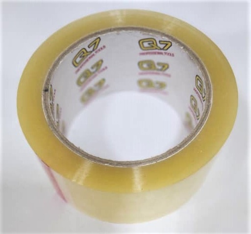 [Q7-TP100] ROLLO DE CINTA PARA CAJAS TRANSPARENTE - 100 YARDS-Q7