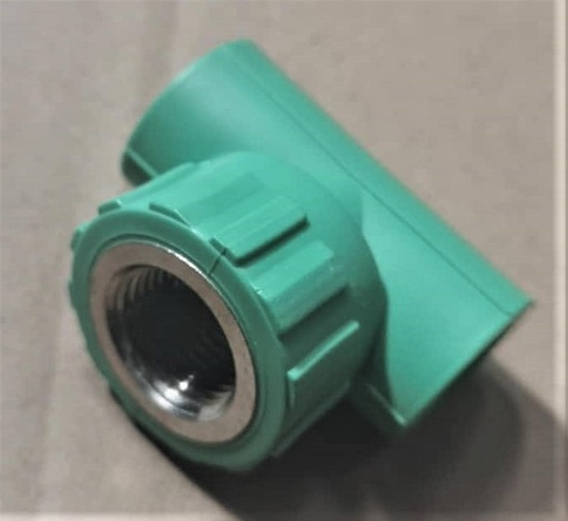[T20-1/2F] TEE LISA C/ROSCA 1/2" TERMOFUSION-PPR-VERDE